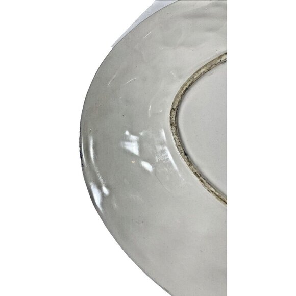A. Santos Made in Portugal, Large Platter with Raised Blue & White Grape & Leaf - Picture 14 of 14